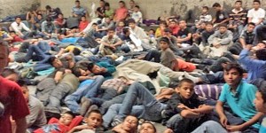 immigrant children crowded