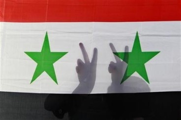 Peace Syrian flag