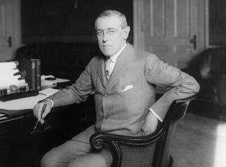 Woodrow Wilson at Desk