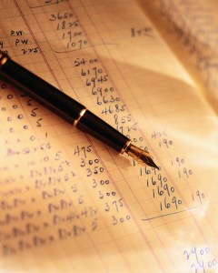 Fountain Pen on Ledger